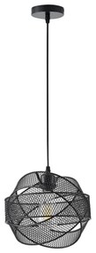 Lampadario a sospensione con filo 1xE27/40W/230V nero