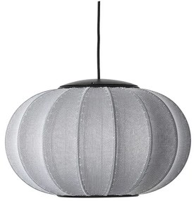 Knit-Wit 45 Oval LED Lampada a Sospensione Silver - Made By Hand