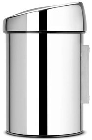 Bidone touch in acciaio color argento lucido 3 l Touch Bin - Brabantia