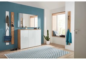 Armadio bianco in rovere con specchio 84x196 cm Telde - Germania