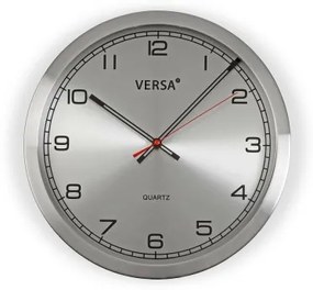 Orologio da Parete Versa Alluminio (4,1 x 30 x 30 cm)