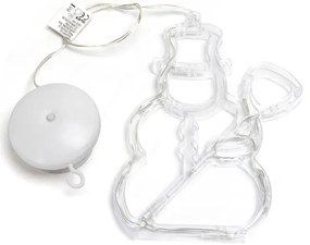 Aigostar - Pupazzo di neve, decorazione natalizia a LED, 10xLED/3xAAA, 20,5 cm