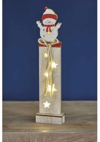 Decorazione natalizia LED 7xLED/2xAA pupazzo di neve