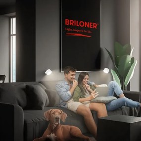 Briloner 3896016 - Lampada da parete LED ricaricabile e dimmerabile TARI, 1,6W/5V, 1500 mAh, bianco