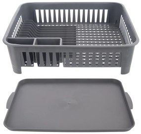 Vassoio di raccolta in plastica grigia - Orion