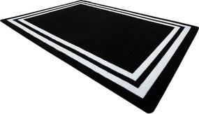 Tappeto HAMPTON Inquadrata nero - PRODOTTO DI SECONDO GRADO