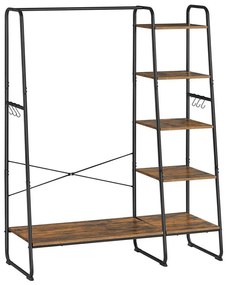 Appendiabiti da terra LINEA marrone/nero