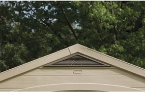 Casetta Da Giardino In Resina 256,5x182x243H Cm Factor 8x6 Beige Keter Con Mensole