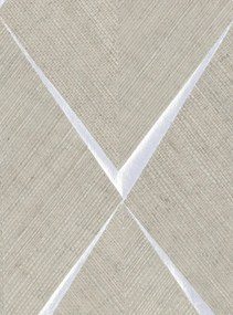 CMO Paris Tapete Sisal Losange - Beige/ Argent