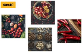 Set di quadri – Specialità culinarie
