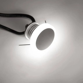 Faretto LED 1W IP65 Tondo Luce Laterale - Professional Colore Bianco Naturale 4.000K