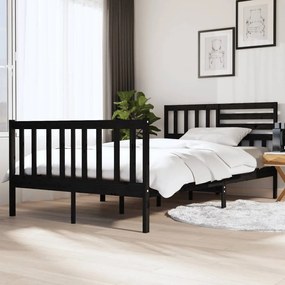 Giroletto Nero İn Legno Massello 140x190 Cm /