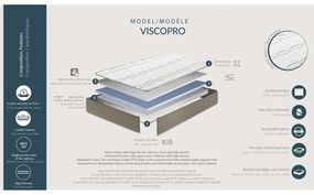 Materasso Viscoelastico Skydreams Viscopro - 150 x 190 cm