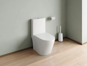 WC da appoggio Drenaggio verticale Ceramica Bianco opaco - NAGILAM
