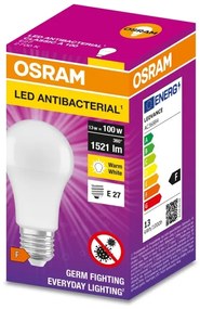 Lampadina LED Antibatterica A100 E27/13W/230V 2700K - Osram