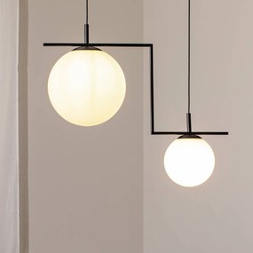 ALDEX Lampada a sospensione Zac, 2 luci, nero