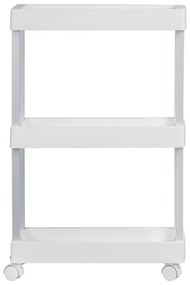 Scaffale mobile in plastica bianca 45x80 cm Mino - Wenko