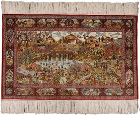 Hereke Tappeto orientale 60 x 90 Rosso (Cina) Annodato A Mano
