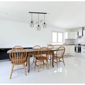 Lampadario su filo SANTIAGO 3xE27/60W/230V limpido