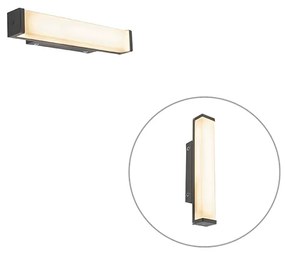 Applique da parete nera 32 cm IP44 - Cascada
