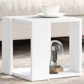 Tavolino Da Salotto Bianco 32x32x30 Cm İn Legno Multistrato /