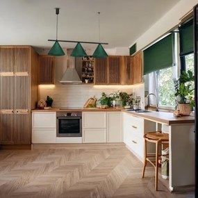 Lampada a sospensione con cavo CAPITAL 3xGX53/15W/230V verde