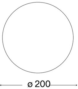 Ideal Lux - Vetro di ricambio universale MAPA per portalampade E27, Ø 20 cm, bianco