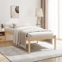 Letto per Anziani 75x190 cm Small Single Legno Massello di Pino 810574