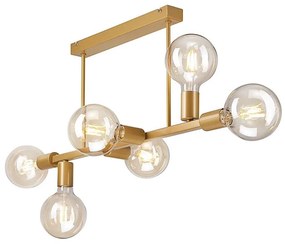 Lampadario su palo ASTRID 6xE27/60W/230V oro