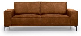 Divano in similpelle marrone cognac 224 cm Copenhagen - Scandic