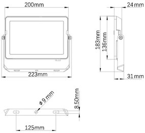 Philips - Proiettore LED da esterno PROJECTLINE LED/50W/230V IP65 4000K