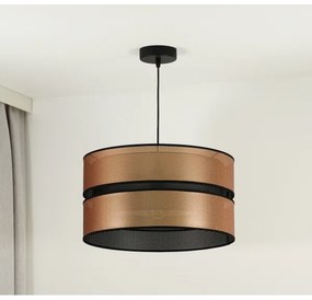 Duolla - Lampadario a sospensione con filo COPPER SHINY 1xE27/15W/230V diametro 40 cm rame/nero