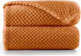 Coperta in microfibra arancione scuro, 220 x 240 cm Henry - DecoKing