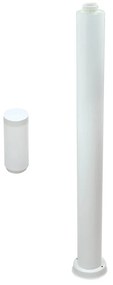 Paletto da Giardino 100cm acciaio inox BIANCO IK06 IP54 base E27