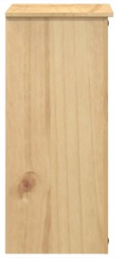 Cassettiera corona 80x40x89 cm in legno massello di pino