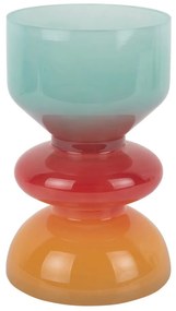 Vaso rosso/blu in vetro (altezza totale 20,5 cm) Summer Vibes – PT LIVING