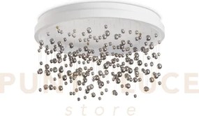 Armony lampadario da soffitto con pendenti in vetro led 3000k 56w 5...