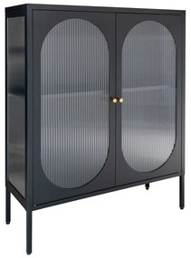 Vetrina in metallo nero 90x110 cm Adelaide - House Nordic