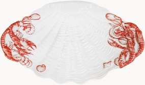Piatto da portata dipinto a mano Shell
