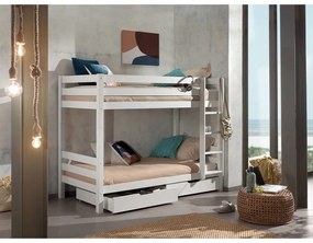 Cassetti bianchi sotto il letto dei bambini 2 pezzi Pino - Vipack