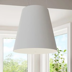 Lampada a sospensione bianca con paralume in vetro ø 50 cm Tresco - Nice Lamps