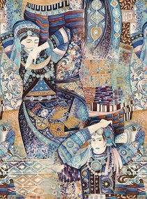 Arte International Carta da parati Odisha Dance - Indigo Myth