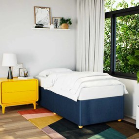 Giroletto Senza Materasso Blu 100x200 Cm İn Tessuto /