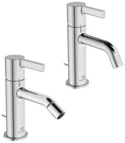 Ideal standard Joy coppia miscelatori monocomando bidet e lavabo con asta cromo-BC784AA+BC775AA