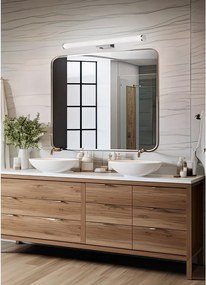 Lampada da parete a LED in argento lucido Mattimo - Trio