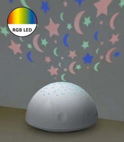 Rabalux 1470 - Luce LED RGB notturna LINA LED/0,5W/3xAA