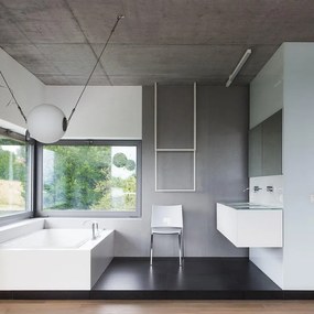 Piastrella da pavimento e rivestimento interno 100 x 300 cm Sp. 3.5 mm rettificato Concrete in gres porcellanato opaco grigio traffico intenso (pei 4/5) R9