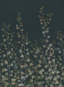Sandberg Carta da parati panoramica Ivy - Midnight & Blue