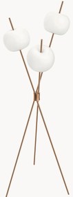 Lampada da terra a LED in vetro soffiato con luce regolabile Kushi