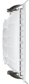 Faro LED da incasso Luce INDIRETTA 12W Quadrato Foro da 127x127mm a 137x137mm Colore  Bianco Caldo 2.700K
